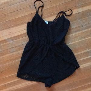 Pleated romper
